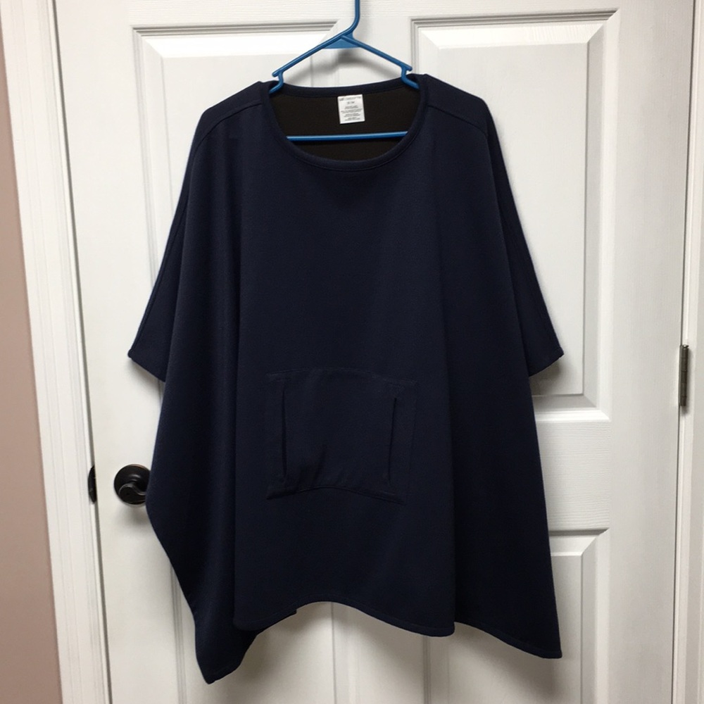Liz Claiborne poncho navy